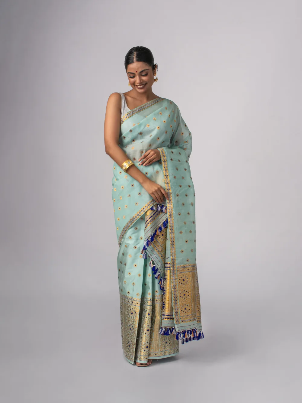 Assam Raw Mulberry Silk (Kesa Pat) Sador Mekhela| 100% Handloom Elegance | Woven by Assam’s Master Artisans
