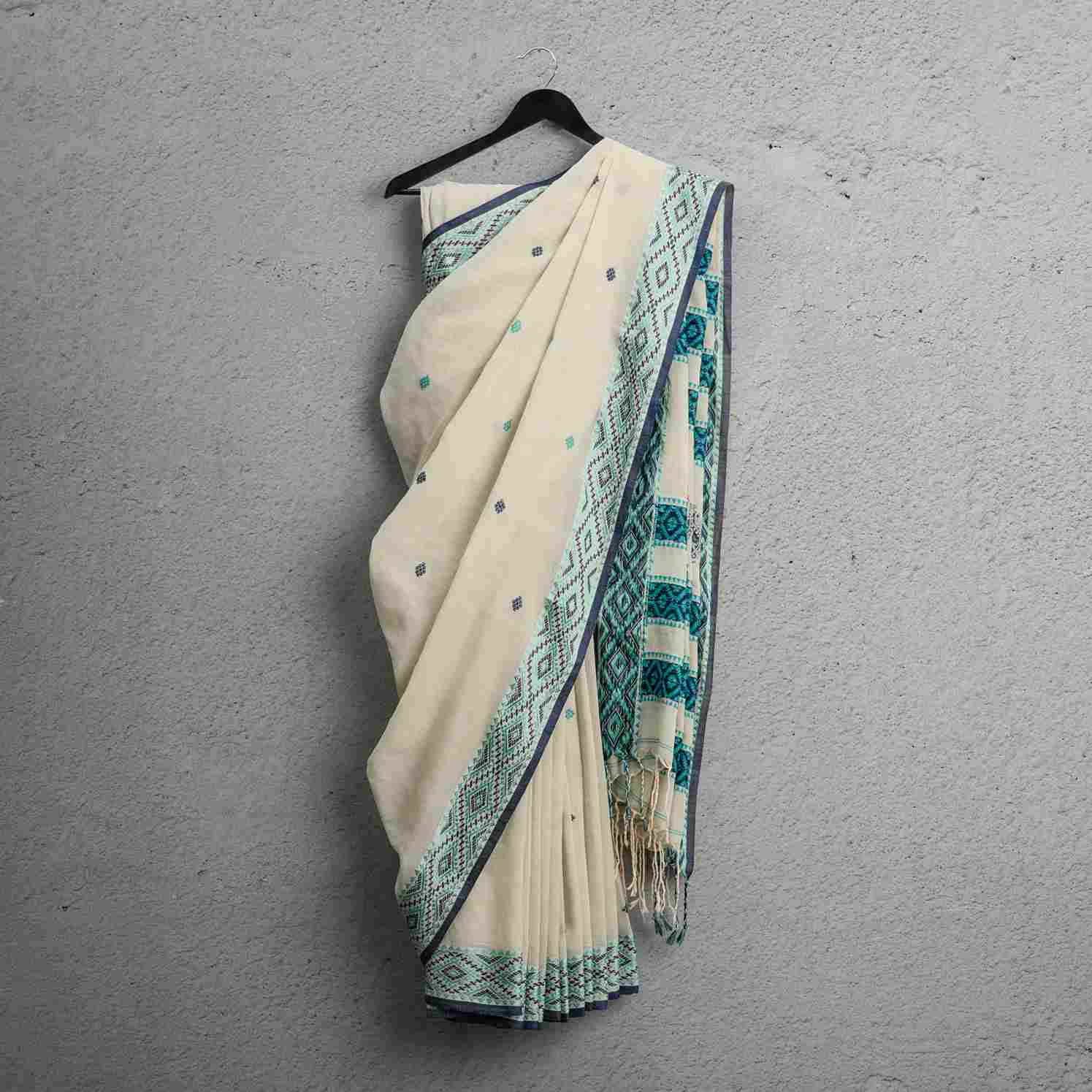 Cotton Saree – Aqua Drape