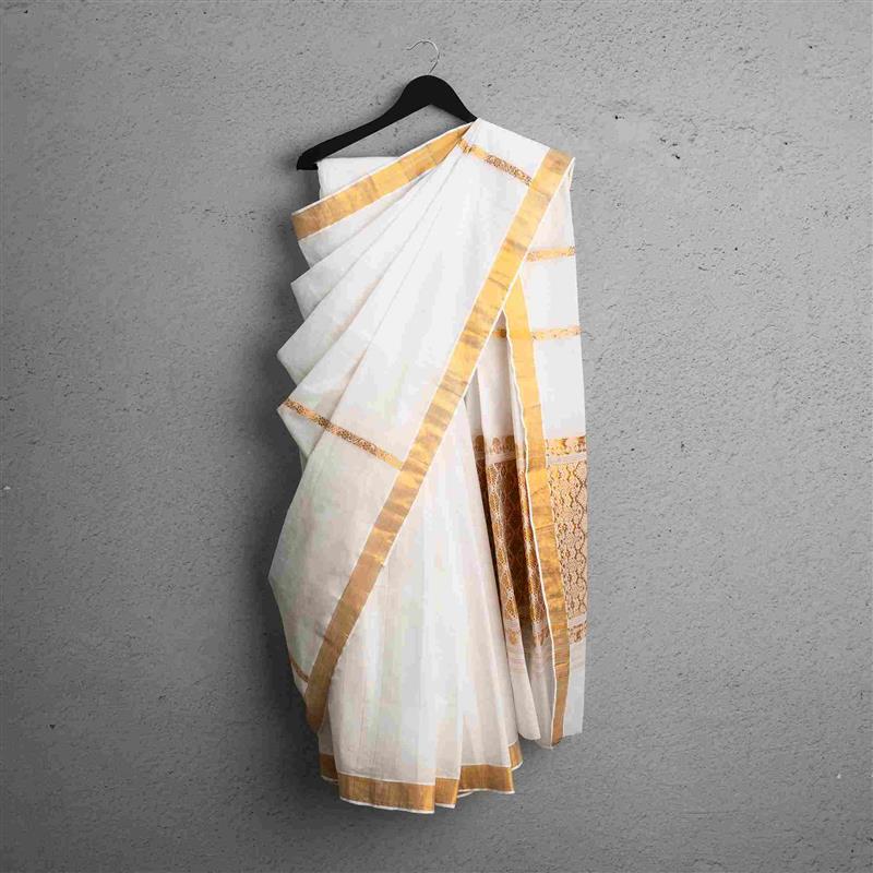 Cotton Saree – Temple Glow