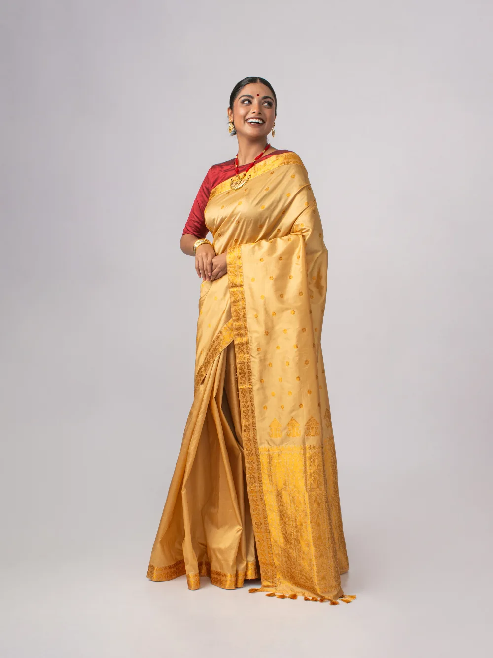 Assam Mulberry Silk (Pat) Saree
