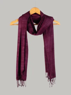 Natural Dye Plain Stole – Eri Silk