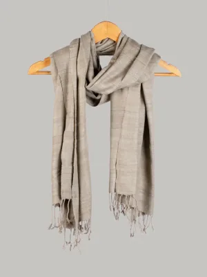 Natural Dye Plain Stole – Eri Silk