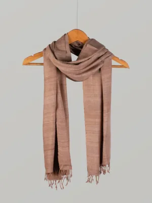 Natural Dye Plain Stole – Eri Silk