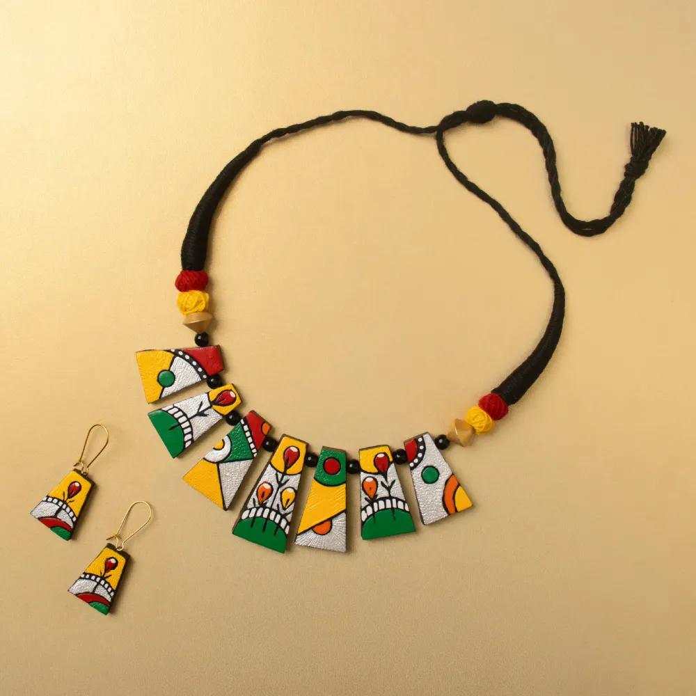 Growve Terracotta Necklace Set – Handcrafted Jewellery Online