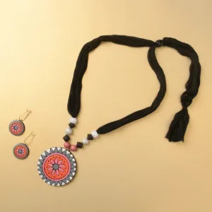 Sun Disk Terracotta Jewellery Set – Terracotta Jewellery Online